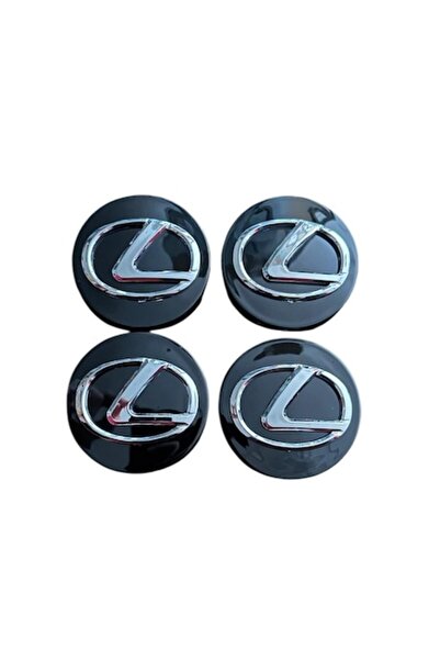 MAF Set 4 capace jante Lexus 62mm Negru Argintiu