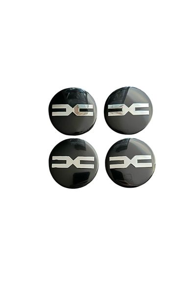 Universal Set 4 capace roti 58mm exterior, 56mm interior Dacia DC negre compatibil/inlocuitor janta aliaj