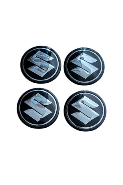 Universal Set de 4 capace exterioare negre de 62 mm, compatibile cu Suzuki, p...