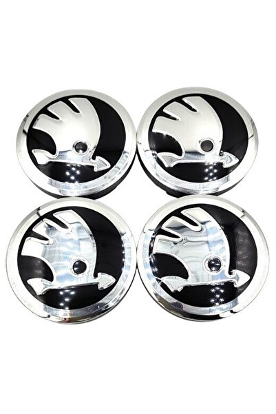 OEM Set 4 capace roti 56/52mm compatibil jante aliaj Skoda, 17 inch