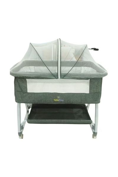 rexa Comfortable Breathable And Safe Baby Cot With Wheels