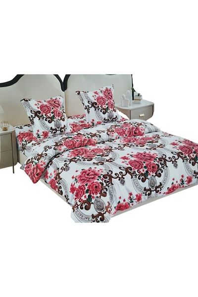 OEM Double Bed Linen Set, 4 Pieces, Premium Cotton