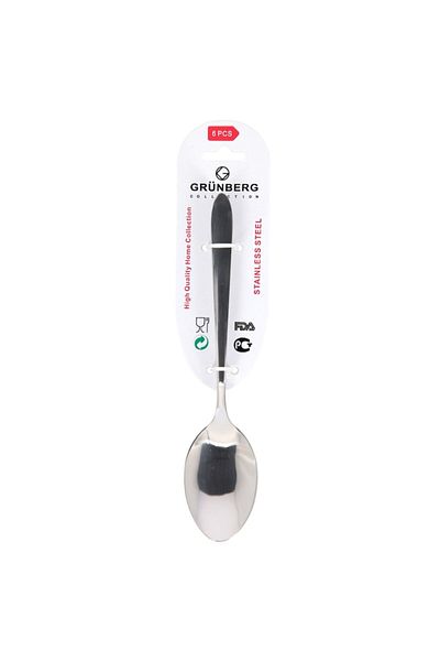 OEM Set 3 x 6 Stainless Steel Spoons, Grunberg GR170