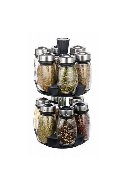OEM 13-Piece Spice Holder with Rotating Stand