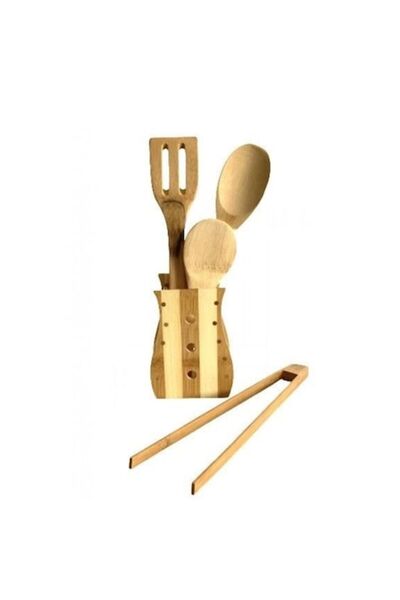Cyrax Set 2 linguri, 1 paleta, 1 cleste, lemn