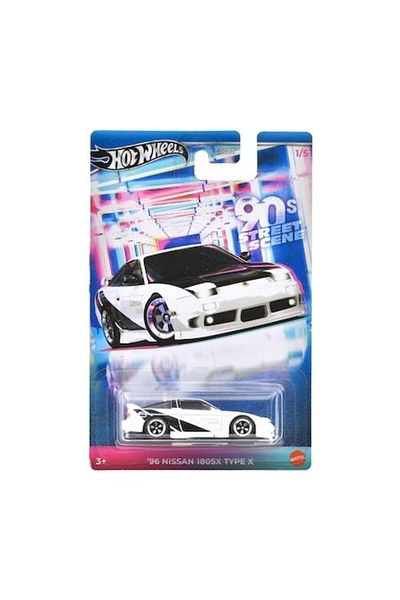 HOT WHEELS Mașină metalică Hot Wheels, scenă stradală anii '96, Nissan 180SX Type X