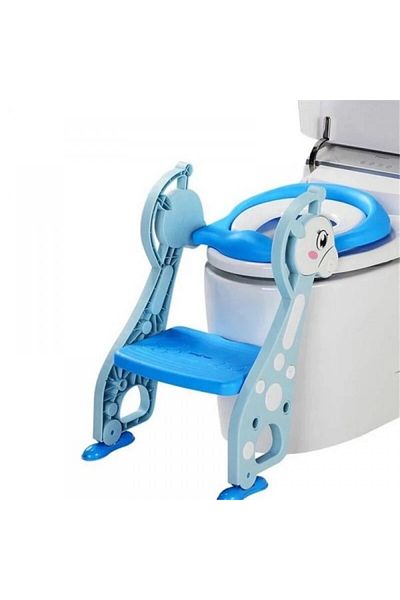OEM Reductor de toaletă cu scaun și scară, culoare albastră