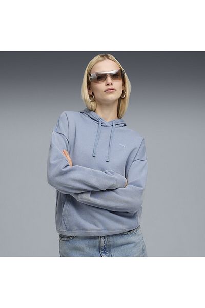Puma Hanorac Essentials Elevated Relaxed Wash pentru femei