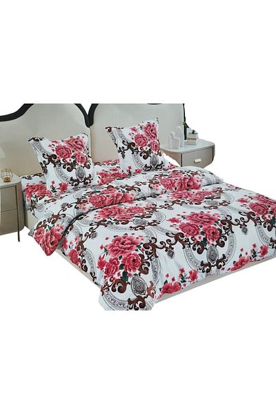 OEM Double Bed Linen Set, 4 Pieces, Premium Cotton