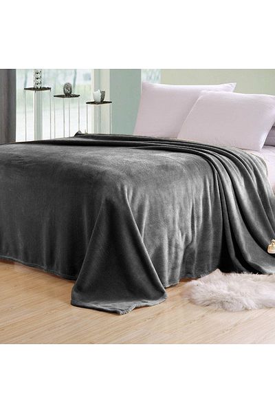 Cottage micro flannel blanket silver - 220*240 cm