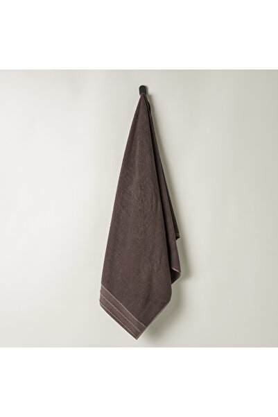 Boutique Blanche منشفة حمام قطنية جاكار، بني، 140*70 سم