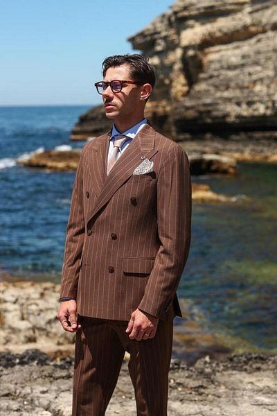 Kadir Büyükkaya Double Breasted Suit-Kab1226S