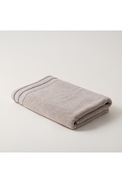 Boutique Blanche منشفة حمام قطنية جاكار، بيج، 140*70 سم
