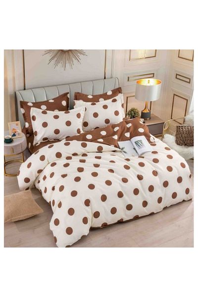 OEM Elegant Double Bed Linen Set - 6 Pieces, Cotton Finet
