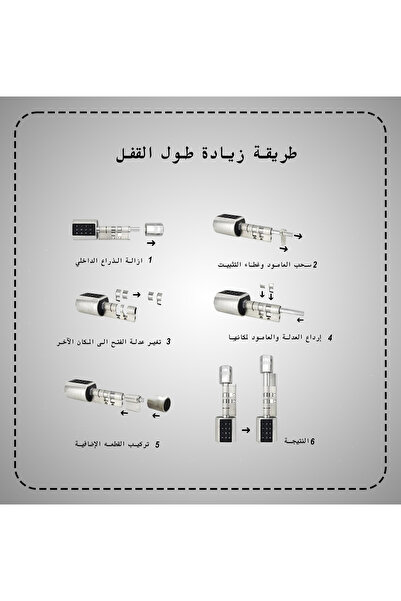 SMART LOCK قفل اسطواني ذكي L12 يعمل على وتطبيق على الهاتف TTLOCK بطاقه RFID ذكية و رقم سر ي و المفتاح