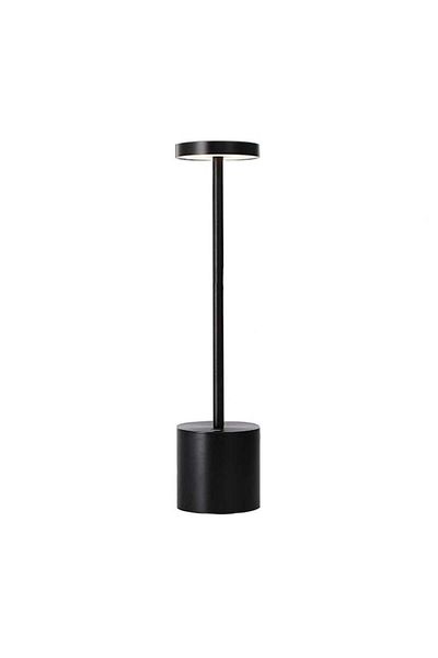 PCE PRODUCTS LED Table Lamp with Touch Control, Rechargeable, Black