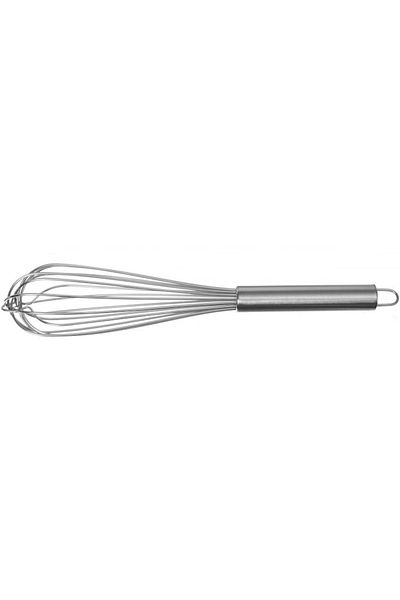 HENDI Tel de aluat, Hendi, oțel inoxidabil, 8 fire rigide groase, grosime 2,2 mm, lungime 35 cm, cu cârlig