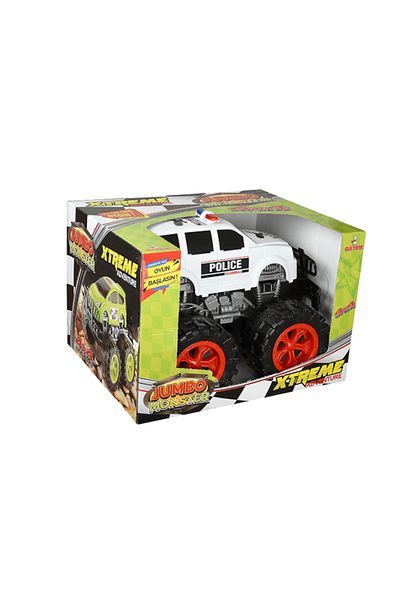 OEM Masinuta, Jumbo Monster, Police, XXL, Plastic, L45cm x L37cm x H30cm