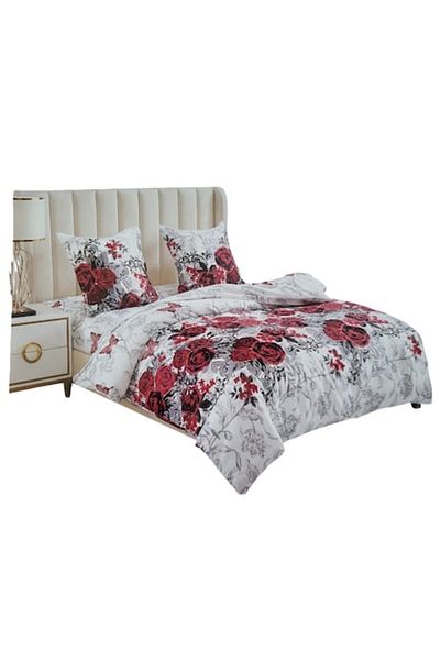 OEM Double Bed Sheet Set 4 Pieces Cotton, Bed Sheet 200 x 230cm, Quilt Cover 180 x 230cm, 2 Pillowcases