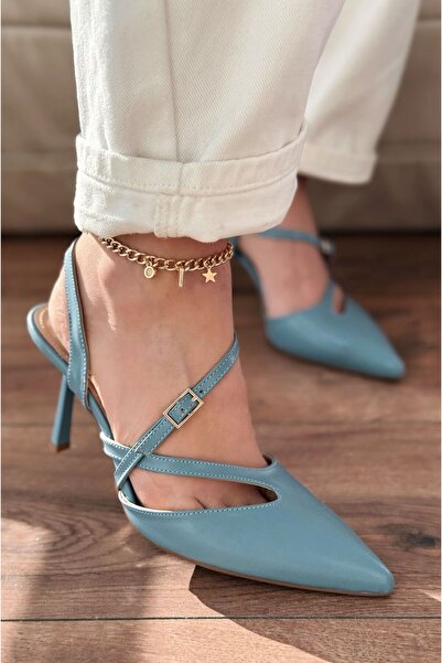 I Love Shoes Flamor Matte Leather High Heeled Stiletto Baby Blue