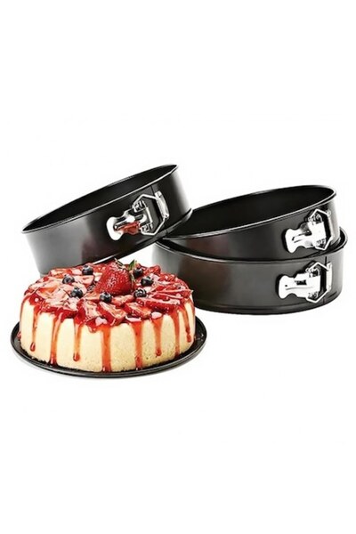 OEM Set 3 tavi tort, NO6773, 24/26/28 cm, Negru
