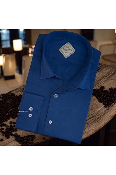 GÖMLEK GALERİSİ Slim Fit Slim Fit Plain Long Sleeve Men's Shirt