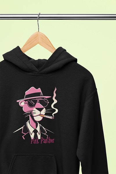 MAGORS Stylish and Comfortable Panther Design Unisex Cotton Hooded Sweatshirt