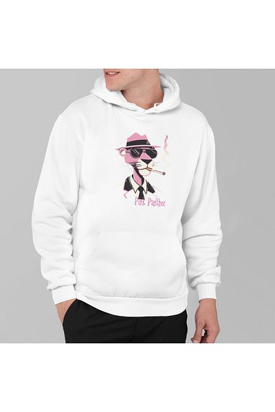 MAGORS Stylish and Comfortable Panther Design Unisex Cotton Hooded Sweatshirt