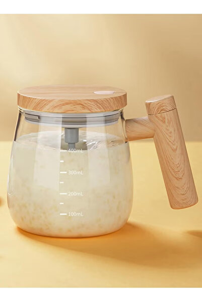 Primo Plus Electric Mixing Cup, High Borosilicate Glass, 7000rpm High Speed, Transparent, 400ML Capacity