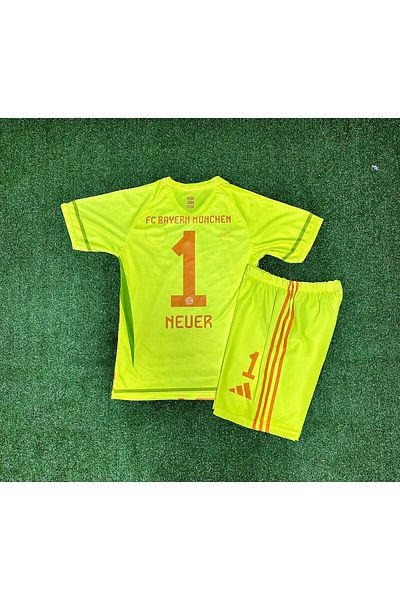BARBITOS بايرن/ميونيخ 2024/25 مانيال/نيفر 1 حارس مرمى للأطفال جيرسي طقم مكون من قطعتين z11