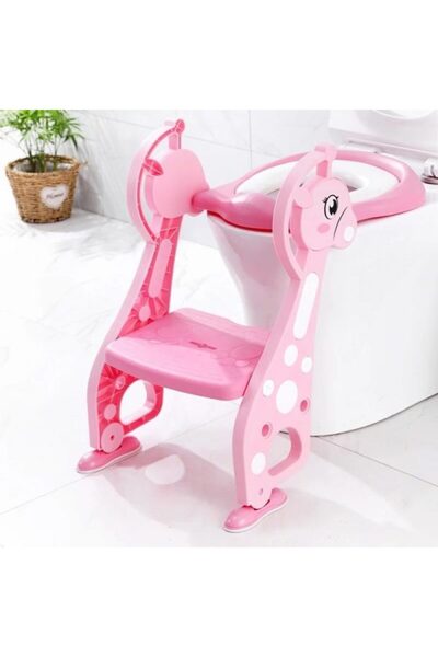 OEM Reductor pentru toaleta cu colac si scarita culoare roz