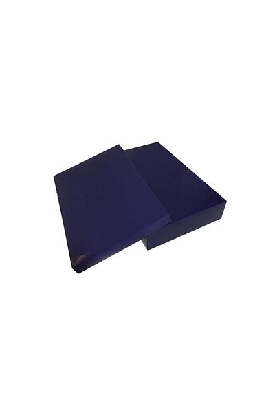 TT Tahtakale Toptancıları Complete Cardboard Box 26X40X7.5 cm (10 Pieces) Navy Blue