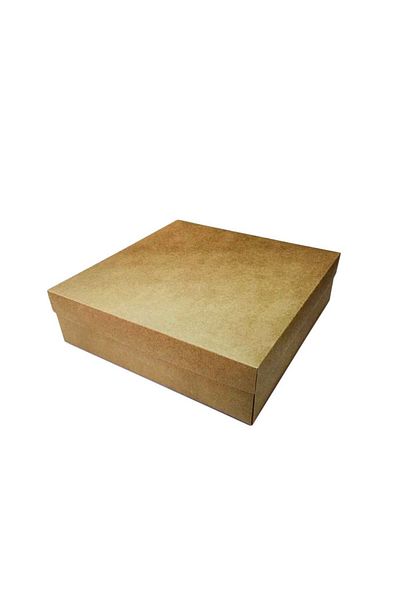 TT Tahtakale Toptancıları Complete Cardboard Box 15X15X3 cm (10 Pieces) Kraft