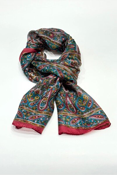 Nish&Chic Hint İpeği Şal Desenli (9) Fular