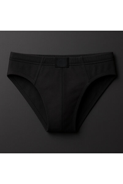 QKK Ανδρικό 100% βαμβακερό Navy Blue-Smoke-Black 3 τεμαχίων Slip εσώρουχο Q2İ3K2L6KK