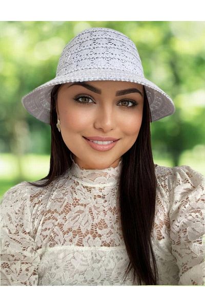 Confortino Summer cotton hat with bow - ONE SIZE, ADJUSTABLE