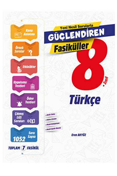 Evrensel İletişim Yayınları 8.Sınıf Ankara Güçlendiren Türkçe Fasikülleri / 1...