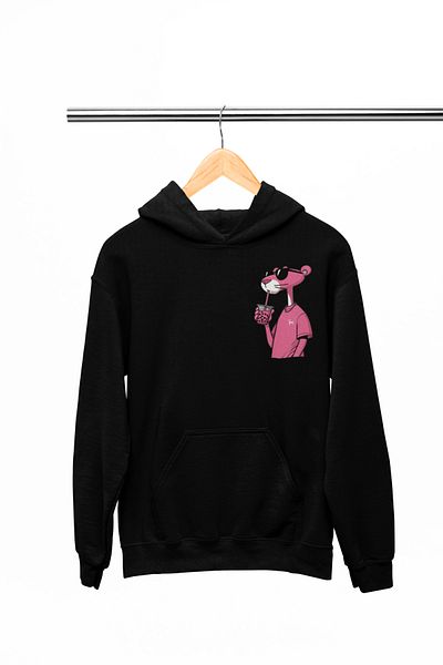 MAGORS Stylish and Comfortable Panther Design Unisex Cotton Hooded Sweatshirt