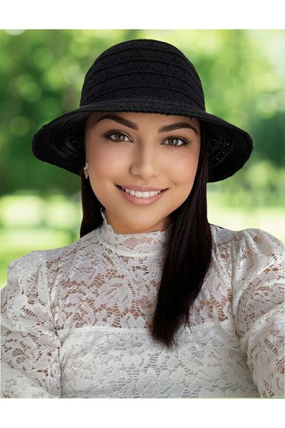Confortino Summer cotton hat with bow - ONE SIZE, ADJUSTABLE
