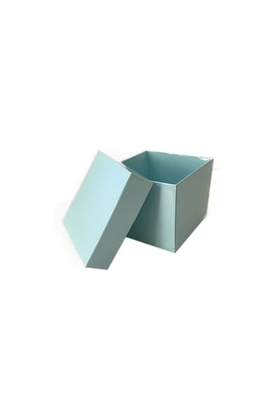 TT Tahtakale Toptancıları Complete Carton Box Solid Color 8X8X6.5 cm (25 Units) Blue