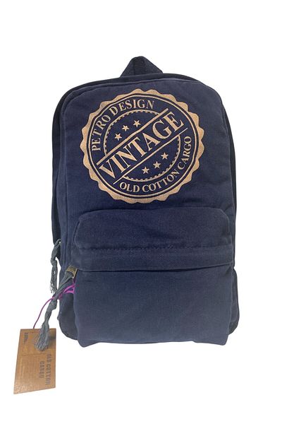 Old Cotton Quality Mini Vintage Casual Design Daily Backpack Travel Bag 21 cm X 34 cm