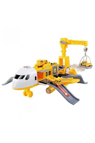 OEM Avion Cargo Pentru Copii Simulator Transport Cu Sunete Si Lumini Galben