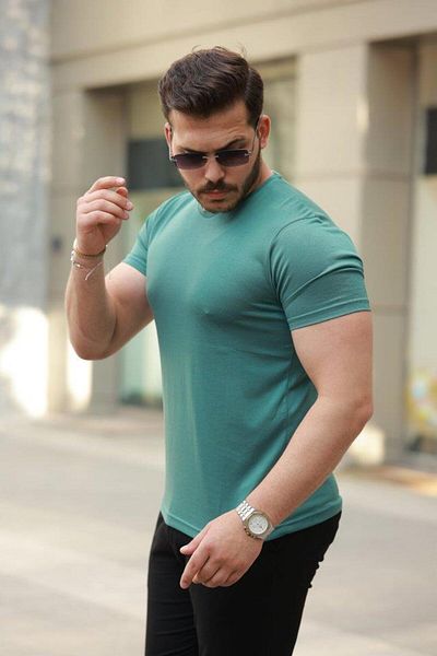 modamtn Men's Crew Neck Basic Short Sleeve T-Shirt