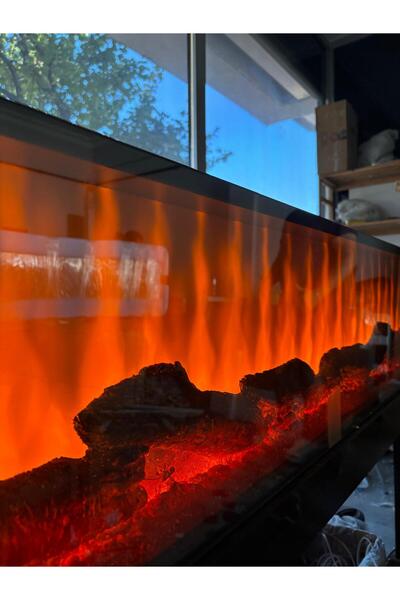 MeGulart Elektrikli Şömine Premium 130x30 Bluetoothlu