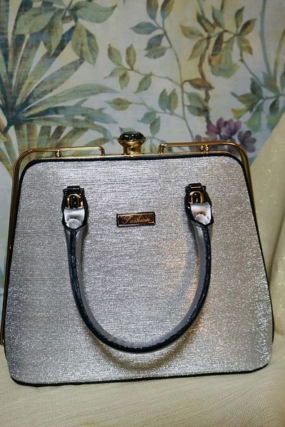 Blacktavern Evening Dress Classic Case Bag Laser Shiny Stone Detail Large