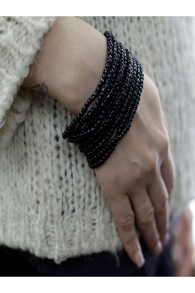 Cotomag Brown Wooden Clasp Bracelet
