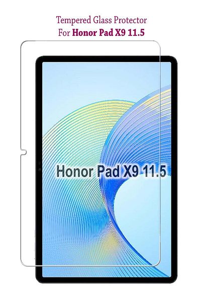 Generic واقي شاشة زجاجي مقوى لجهاز Honor Pad X9 مقاس 11.5 بوصة شفاف