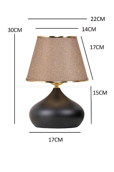 571 Store Elipse Table Lamp Shade Metal Body Fabric Head Lighting