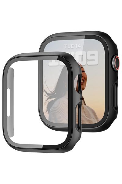 Sneezy Apple Watch 41mm 7-8-9 Se Series Compatible Starlight 360 Degree Protection and Tempered Glass Screen Protector