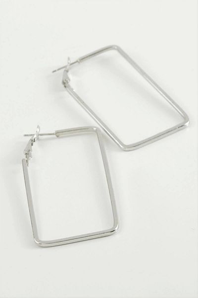 Eldenör Rectangular Hoop Earrings 7 cm